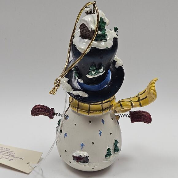 Lot of 3 Home Interiors “Let's Celebrate" Tree Ornaments Snowman Santa Reindeer - Picture 7 of 8